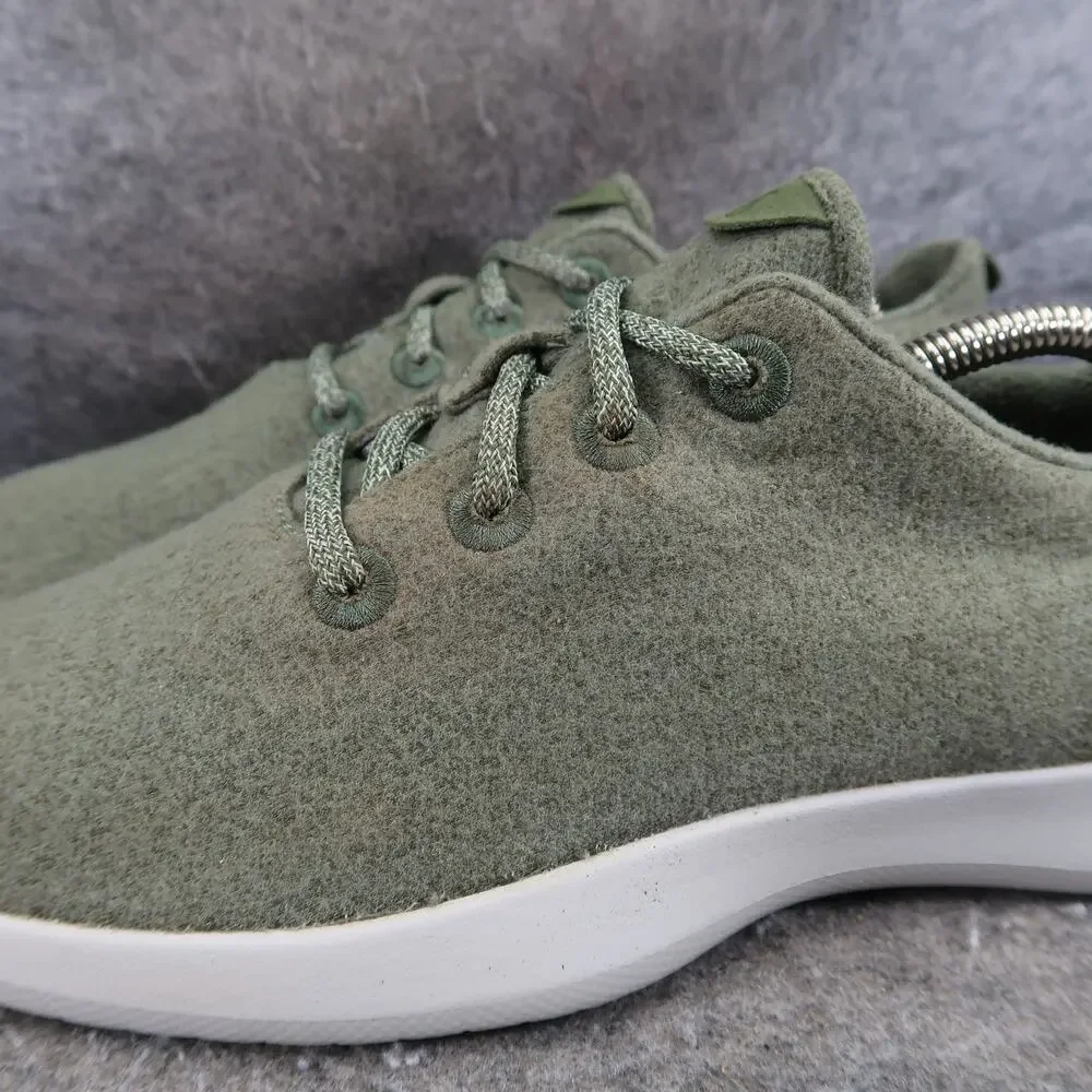 Allbirds Shoes Mens 9 Sneaker Lifestyle Wool Runner Trainer Green Casual Comfort